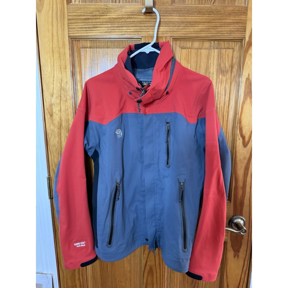 Mountain Hardwear Jacket Mens‎ M Red Black GORE-TEX Wind Rain Soft Shell